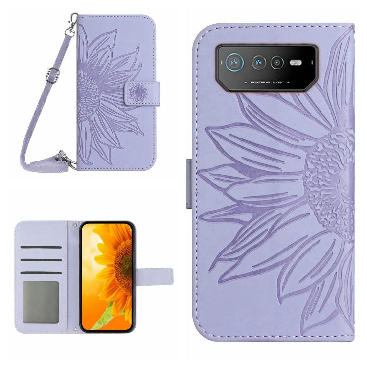 Skin Feel Sun Flower Pattern Flip Leather Phone Case with Lanyard, For ZTE Blade V40 Vita / A72, For ZTE Libero 5G, For ZTE Libero 5G II A103ZT Japan Edition, For Asus ROG Phone 3 ZS661KS, For Asus ROG Phone 5 ZS673KS, For Asus ROG Phone 6             ...