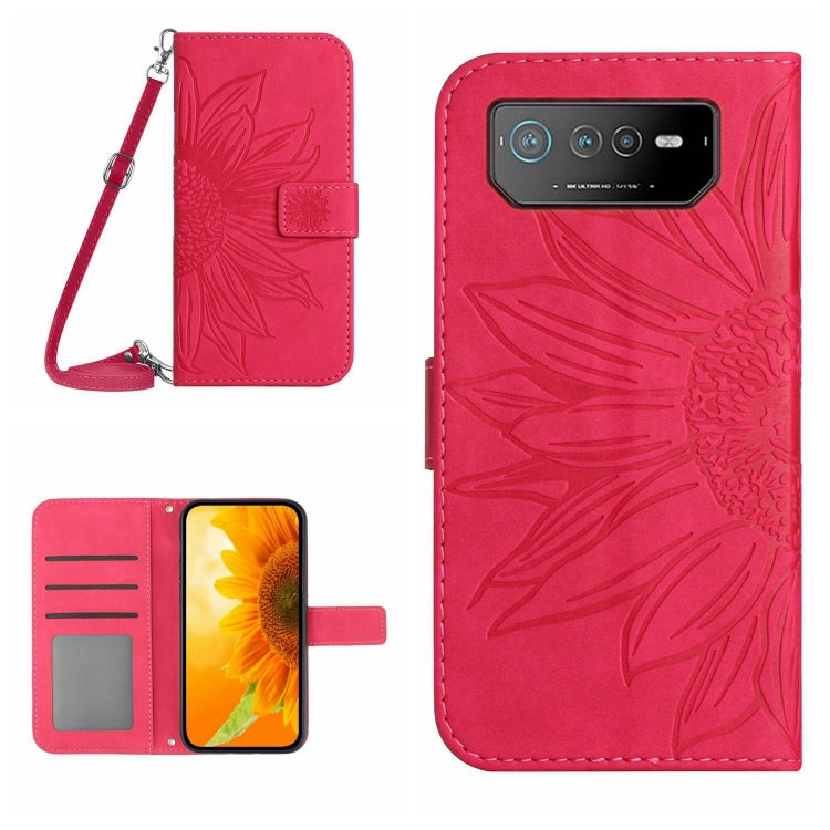 Skin Feel Sun Flower Pattern Flip Leather Phone Case with Lanyard, For ZTE Blade V40 Vita / A72, For ZTE Libero 5G, For ZTE Libero 5G II A103ZT Japan Edition, For Asus ROG Phone 3 ZS661KS, For Asus ROG Phone 5 ZS673KS, For Asus ROG Phone 6             ...