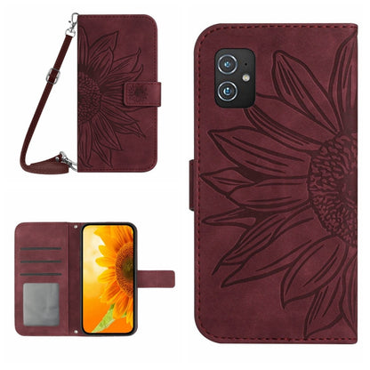 Skin Feel Sun Flower Pattern Flip Leather Phone Case with Lanyard, For ZTE Blade V40 Vita / A72, For ZTE Libero 5G, For ZTE Libero 5G II A103ZT Japan Edition, For Asus ROG Phone 3 ZS661KS, For Asus ROG Phone 5 ZS673KS, For Asus ROG Phone 6             ...