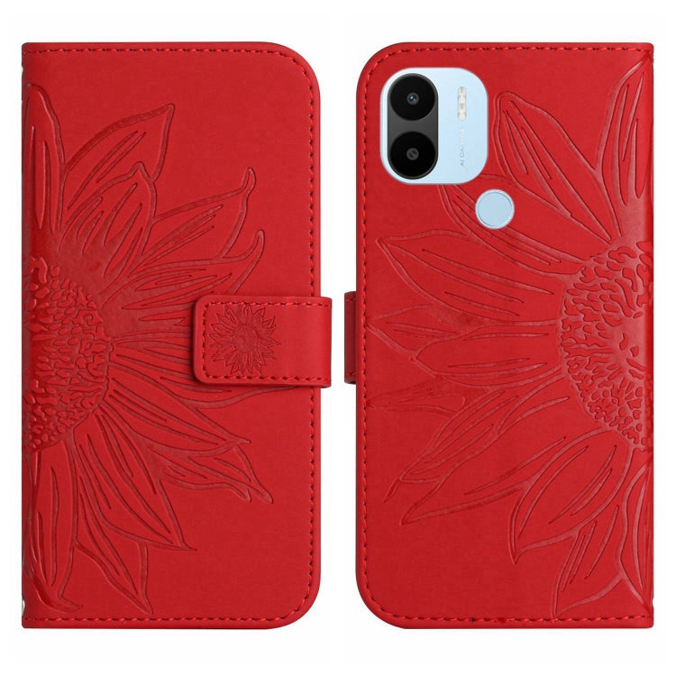 Skin Feel Sun Flower Pattern Flip Leather Phone Case with Lanyard, For Xiaomi Redmi A1+, For Xiaomi Redmi K30 Pro / Poco F2 Pro, For Xiaomi Redmi K40 / K40 Pro / Poco F3 / F3 Pro / 11i / 11X / 11X Pro, For Xiaomi Redmi K40 / K40 Pro /                  ...