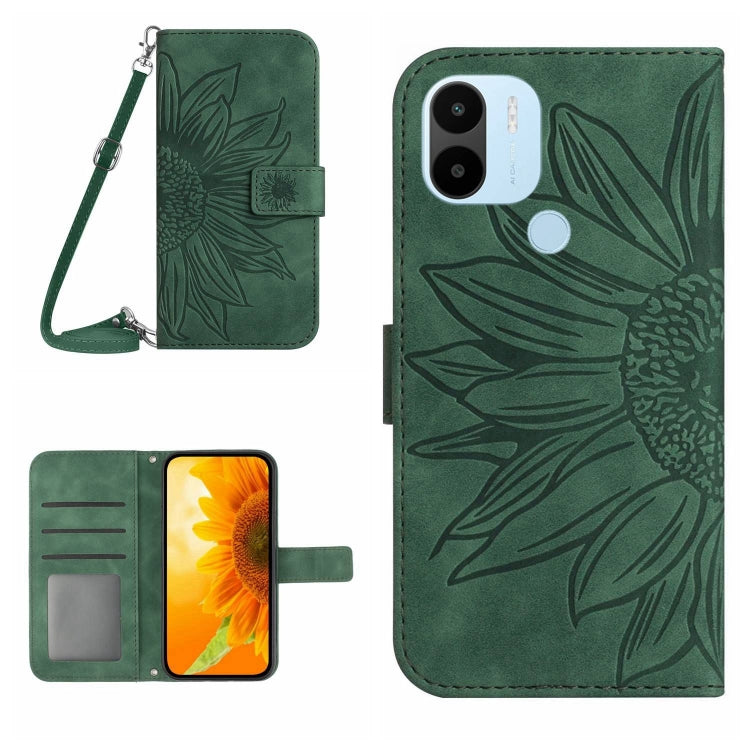 Skin Feel Sun Flower Pattern Flip Leather Phone Case with Lanyard, For Xiaomi Redmi A1+, For Xiaomi Redmi K30 Pro / Poco F2 Pro, For Xiaomi Redmi K40 / K40 Pro / Poco F3 / F3 Pro / 11i / 11X / 11X Pro, For Xiaomi Redmi K40 / K40 Pro /                  ...