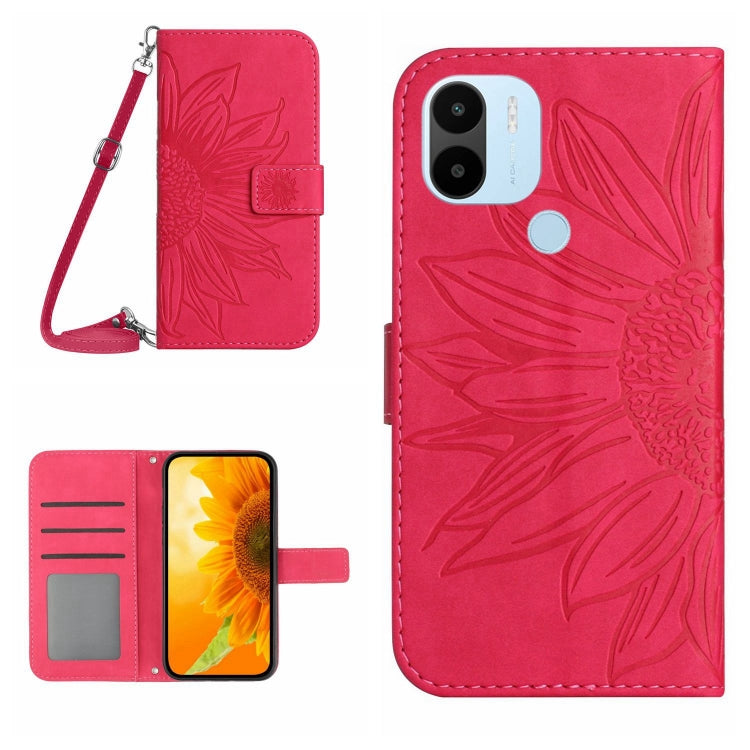 Skin Feel Sun Flower Pattern Flip Leather Phone Case with Lanyard, For Xiaomi Redmi A1+, For Xiaomi Redmi K30 Pro / Poco F2 Pro, For Xiaomi Redmi K40 / K40 Pro / Poco F3 / F3 Pro / 11i / 11X / 11X Pro, For Xiaomi Redmi K40 / K40 Pro /                  ...