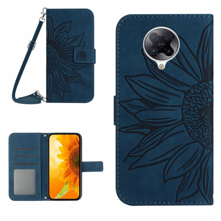 Skin Feel Sun Flower Pattern Flip Leather Phone Case with Lanyard, For Xiaomi Redmi A1+, For Xiaomi Redmi K30 Pro / Poco F2 Pro, For Xiaomi Redmi K40 / K40 Pro / Poco F3 / F3 Pro / 11i / 11X / 11X Pro, For Xiaomi Redmi K40 / K40 Pro /                  ...