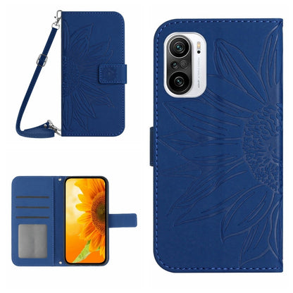 Skin Feel Sun Flower Pattern Flip Leather Phone Case with Lanyard, For Xiaomi Redmi A1+, For Xiaomi Redmi K30 Pro / Poco F2 Pro, For Xiaomi Redmi K40 / K40 Pro / Poco F3 / F3 Pro / 11i / 11X / 11X Pro, For Xiaomi Redmi K40 / K40 Pro /                  ...