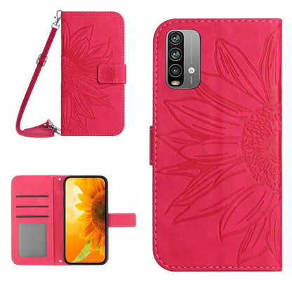 Skin Feel Sun Flower Pattern Flip Leather Phone Case with Lanyard, For Xiaomi Redmi A1+, For Xiaomi Redmi K30 Pro / Poco F2 Pro, For Xiaomi Redmi K40 / K40 Pro / Poco F3 / F3 Pro / 11i / 11X / 11X Pro, For Xiaomi Redmi K40 / K40 Pro /                  ...