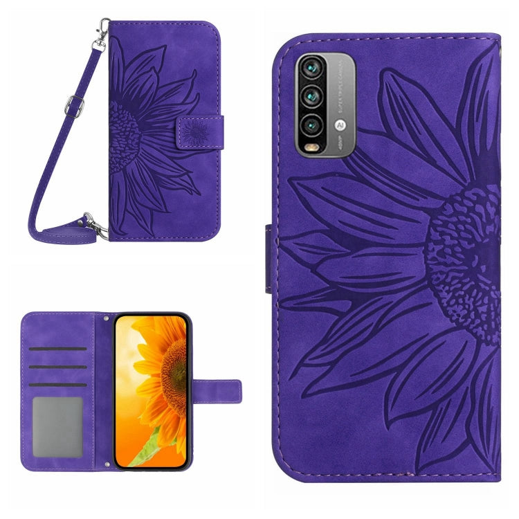 Skin Feel Sun Flower Pattern Flip Leather Phone Case with Lanyard, For Xiaomi Redmi A1+, For Xiaomi Redmi K30 Pro / Poco F2 Pro, For Xiaomi Redmi K40 / K40 Pro / Poco F3 / F3 Pro / 11i / 11X / 11X Pro, For Xiaomi Redmi K40 / K40 Pro /                  ...