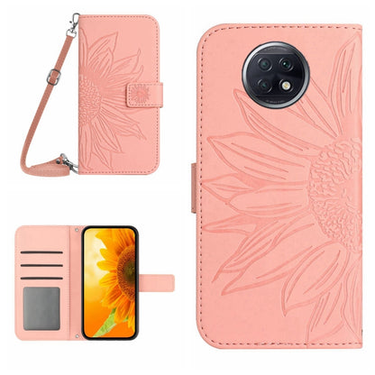 Skin Feel Sun Flower Pattern Flip Leather Phone Case with Lanyard, For Xiaomi Redmi A1+, For Xiaomi Redmi K30 Pro / Poco F2 Pro, For Xiaomi Redmi K40 / K40 Pro / Poco F3 / F3 Pro / 11i / 11X / 11X Pro, For Xiaomi Redmi K40 / K40 Pro /                  ...