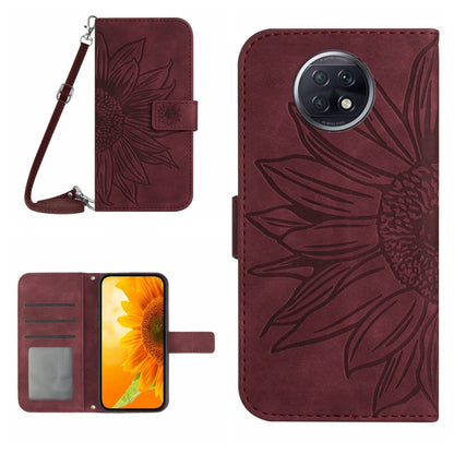 Skin Feel Sun Flower Pattern Flip Leather Phone Case with Lanyard, For Xiaomi Redmi A1+, For Xiaomi Redmi K30 Pro / Poco F2 Pro, For Xiaomi Redmi K40 / K40 Pro / Poco F3 / F3 Pro / 11i / 11X / 11X Pro, For Xiaomi Redmi K40 / K40 Pro /                  ...