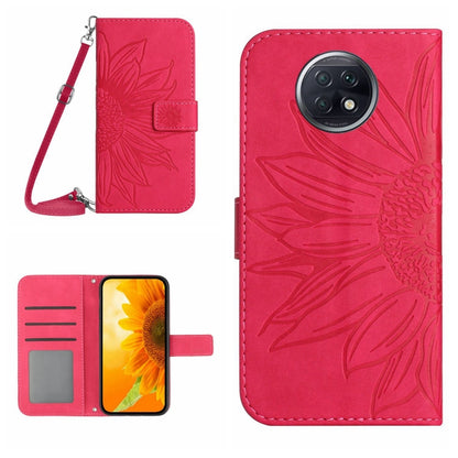 Skin Feel Sun Flower Pattern Flip Leather Phone Case with Lanyard, For Xiaomi Redmi A1+, For Xiaomi Redmi K30 Pro / Poco F2 Pro, For Xiaomi Redmi K40 / K40 Pro / Poco F3 / F3 Pro / 11i / 11X / 11X Pro, For Xiaomi Redmi K40 / K40 Pro /                  ...