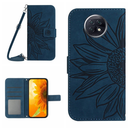 Skin Feel Sun Flower Pattern Flip Leather Phone Case with Lanyard, For Xiaomi Redmi A1+, For Xiaomi Redmi K30 Pro / Poco F2 Pro, For Xiaomi Redmi K40 / K40 Pro / Poco F3 / F3 Pro / 11i / 11X / 11X Pro, For Xiaomi Redmi K40 / K40 Pro /                  ...