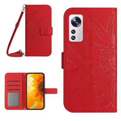 Skin Feel Sun Flower Pattern Flip Leather Phone Case with Lanyard, For Xiaomi 11T / 11T Pro, For Xiaomi 12 Lite, For Xiaomi Civi 2 / 12 Lite NE, For Xiaomi 12 Pro, For Xiaomi 12 / 12X, For Xiaomi 12S Ultra, For Xiaomi 12T / 12T Pro, For Xiaomi Mi 10 Li...