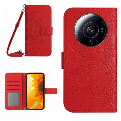 Skin Feel Sun Flower Pattern Flip Leather Phone Case with Lanyard, For Xiaomi 11T / 11T Pro, For Xiaomi 12 Lite, For Xiaomi Civi 2 / 12 Lite NE, For Xiaomi 12 Pro, For Xiaomi 12 / 12X, For Xiaomi 12S Ultra, For Xiaomi 12T / 12T Pro, For Xiaomi Mi 10 Li...