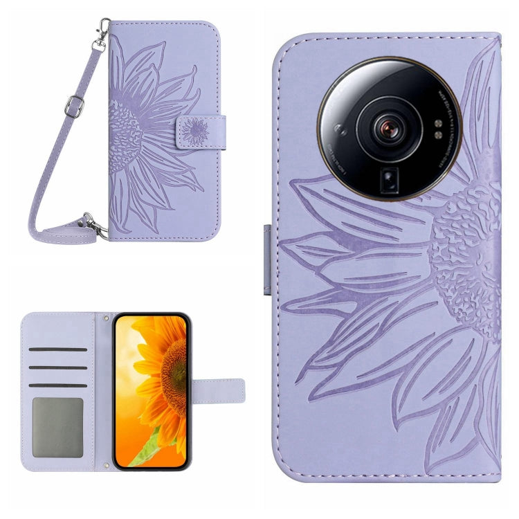 Skin Feel Sun Flower Pattern Flip Leather Phone Case with Lanyard, For Xiaomi 11T / 11T Pro, For Xiaomi 12 Lite, For Xiaomi Civi 2 / 12 Lite NE, For Xiaomi 12 Pro, For Xiaomi 12 / 12X, For Xiaomi 12S Ultra, For Xiaomi 12T / 12T Pro, For Xiaomi Mi 10 Li...