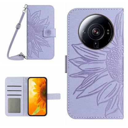 Skin Feel Sun Flower Pattern Flip Leather Phone Case with Lanyard, For Xiaomi 11T / 11T Pro, For Xiaomi 12 Lite, For Xiaomi Civi 2 / 12 Lite NE, For Xiaomi 12 Pro, For Xiaomi 12 / 12X, For Xiaomi 12S Ultra, For Xiaomi 12T / 12T Pro, For Xiaomi Mi 10 Li...