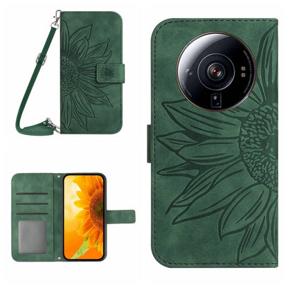 Skin Feel Sun Flower Pattern Flip Leather Phone Case with Lanyard, For Xiaomi 11T / 11T Pro, For Xiaomi 12 Lite, For Xiaomi Civi 2 / 12 Lite NE, For Xiaomi 12 Pro, For Xiaomi 12 / 12X, For Xiaomi 12S Ultra, For Xiaomi 12T / 12T Pro, For Xiaomi Mi 10 Li...