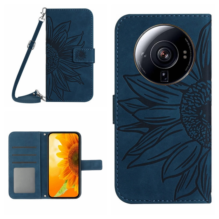 Skin Feel Sun Flower Pattern Flip Leather Phone Case with Lanyard, For Xiaomi 11T / 11T Pro, For Xiaomi 12 Lite, For Xiaomi Civi 2 / 12 Lite NE, For Xiaomi 12 Pro, For Xiaomi 12 / 12X, For Xiaomi 12S Ultra, For Xiaomi 12T / 12T Pro, For Xiaomi Mi 10 Li...