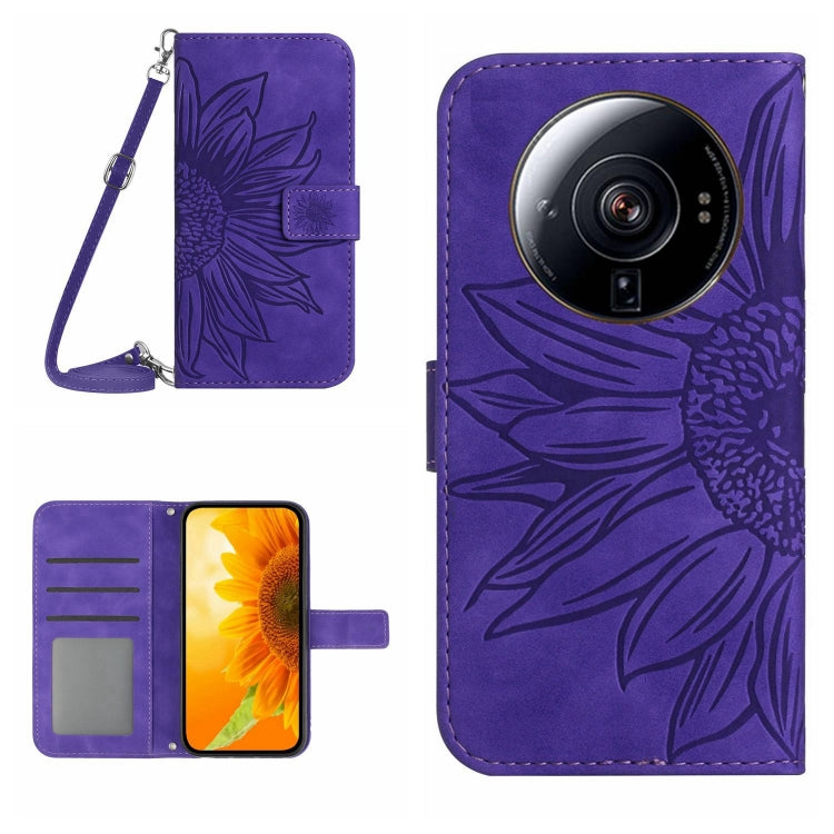 Skin Feel Sun Flower Pattern Flip Leather Phone Case with Lanyard, For Xiaomi 11T / 11T Pro, For Xiaomi 12 Lite, For Xiaomi Civi 2 / 12 Lite NE, For Xiaomi 12 Pro, For Xiaomi 12 / 12X, For Xiaomi 12S Ultra, For Xiaomi 12T / 12T Pro, For Xiaomi Mi 10 Li...
