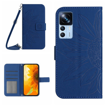 Skin Feel Sun Flower Pattern Flip Leather Phone Case with Lanyard, For Xiaomi 11T / 11T Pro, For Xiaomi 12 Lite, For Xiaomi Civi 2 / 12 Lite NE, For Xiaomi 12 Pro, For Xiaomi 12 / 12X, For Xiaomi 12S Ultra, For Xiaomi 12T / 12T Pro, For Xiaomi Mi 10 Li...