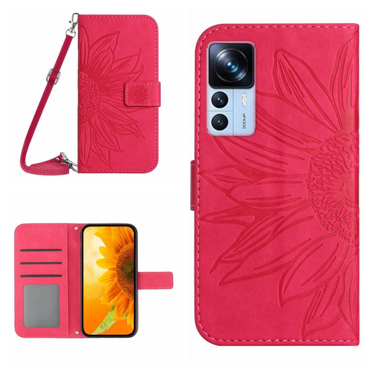Skin Feel Sun Flower Pattern Flip Leather Phone Case with Lanyard, For Xiaomi 11T / 11T Pro, For Xiaomi 12 Lite, For Xiaomi Civi 2 / 12 Lite NE, For Xiaomi 12 Pro, For Xiaomi 12 / 12X, For Xiaomi 12S Ultra, For Xiaomi 12T / 12T Pro, For Xiaomi Mi 10 Li...