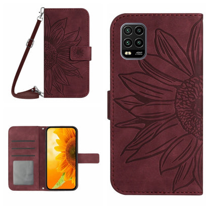 Skin Feel Sun Flower Pattern Flip Leather Phone Case with Lanyard, For Xiaomi 11T / 11T Pro, For Xiaomi 12 Lite, For Xiaomi Civi 2 / 12 Lite NE, For Xiaomi 12 Pro, For Xiaomi 12 / 12X, For Xiaomi 12S Ultra, For Xiaomi 12T / 12T Pro, For Xiaomi Mi 10 Li...