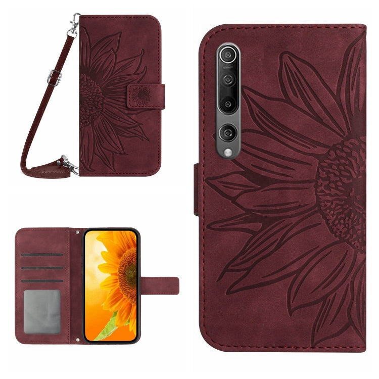 Skin Feel Sun Flower Pattern Flip Leather Phone Case with Lanyard, For Xiaomi 11T / 11T Pro, For Xiaomi 12 Lite, For Xiaomi Civi 2 / 12 Lite NE, For Xiaomi 12 Pro, For Xiaomi 12 / 12X, For Xiaomi 12S Ultra, For Xiaomi 12T / 12T Pro, For Xiaomi Mi 10 Li...