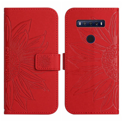 Skin Feel Sun Flower Pattern Flip Leather Phone Case with Lanyard, For TCL 10 SE, For TCL 20 Pro 5G, For TCL 20 R/20 AX 5G/Bremen 5G, For TCL 20 SE, For TCL 20S / 20 5G / 20L / 20L+, For TCL 30 SE/30E/306/305, For TCL 205, For T-Mobile Revvl 6 5G      ...