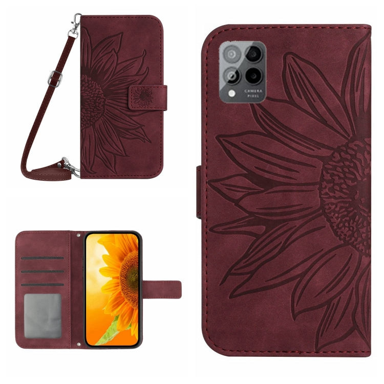 Skin Feel Sun Flower Pattern Flip Leather Phone Case with Lanyard, For TCL 10 SE, For TCL 20 Pro 5G, For TCL 20 R/20 AX 5G/Bremen 5G, For TCL 20 SE, For TCL 20S / 20 5G / 20L / 20L+, For TCL 30 SE/30E/306/305, For TCL 205, For T-Mobile Revvl 6 5G      ...