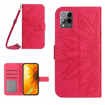 Skin Feel Sun Flower Pattern Flip Leather Phone Case with Lanyard, For TCL 10 SE, For TCL 20 Pro 5G, For TCL 20 R/20 AX 5G/Bremen 5G, For TCL 20 SE, For TCL 20S / 20 5G / 20L / 20L+, For TCL 30 SE/30E/306/305, For TCL 205, For T-Mobile Revvl 6 5G      ...
