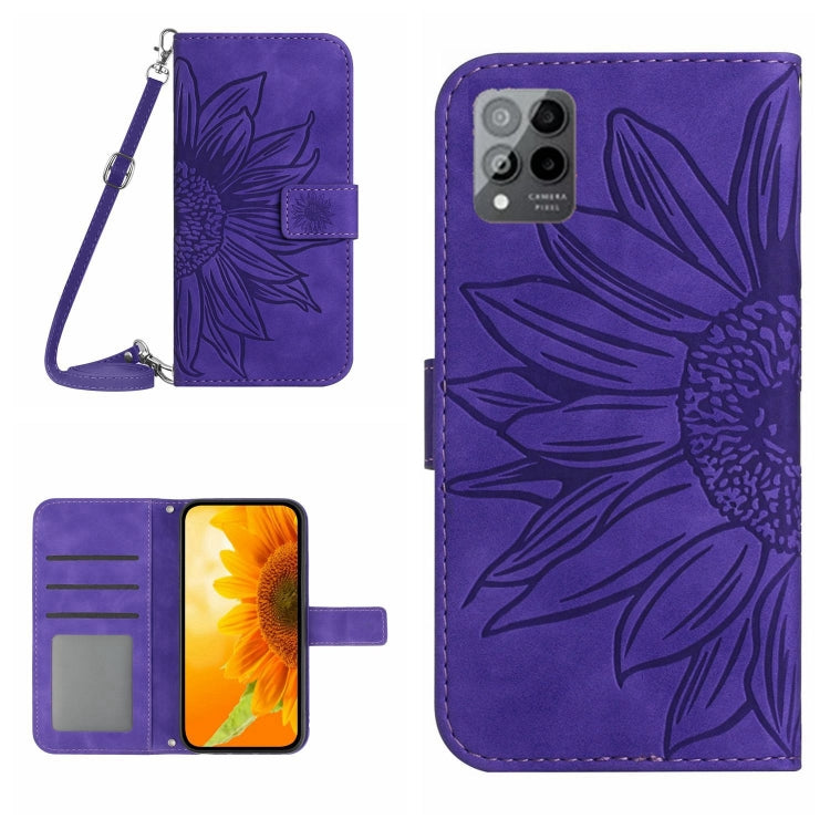 Skin Feel Sun Flower Pattern Flip Leather Phone Case with Lanyard, For TCL 10 SE, For TCL 20 Pro 5G, For TCL 20 R/20 AX 5G/Bremen 5G, For TCL 20 SE, For TCL 20S / 20 5G / 20L / 20L+, For TCL 30 SE/30E/306/305, For TCL 205, For T-Mobile Revvl 6 5G      ...