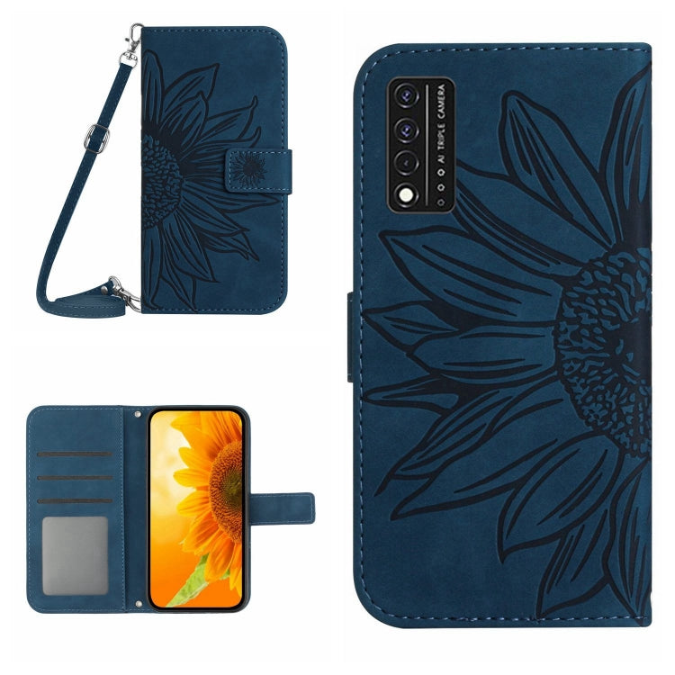 Skin Feel Sun Flower Pattern Flip Leather Phone Case with Lanyard, For TCL 10 SE, For TCL 20 Pro 5G, For TCL 20 R/20 AX 5G/Bremen 5G, For TCL 20 SE, For TCL 20S / 20 5G / 20L / 20L+, For TCL 30 SE/30E/306/305, For TCL 205, For T-Mobile Revvl 6 5G      ...