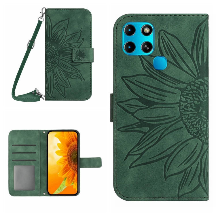 Skin Feel Sun Flower Pattern Flip Leather Phone Case with Lanyard, For Infinix Note 10, For Infinix Note 10 Pro, For Infinix Note 11, For Infinix Note 11 Pro / Note 11s, For Infinix Note 12 G96, For Infinix Smart 6, For Tecno Camon 17 Pro              ...