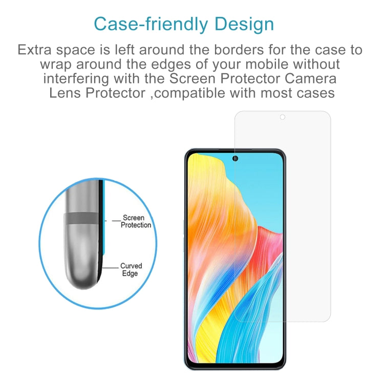 Tempered glass screen protector, 2.5D curved edge, case-friendly fit