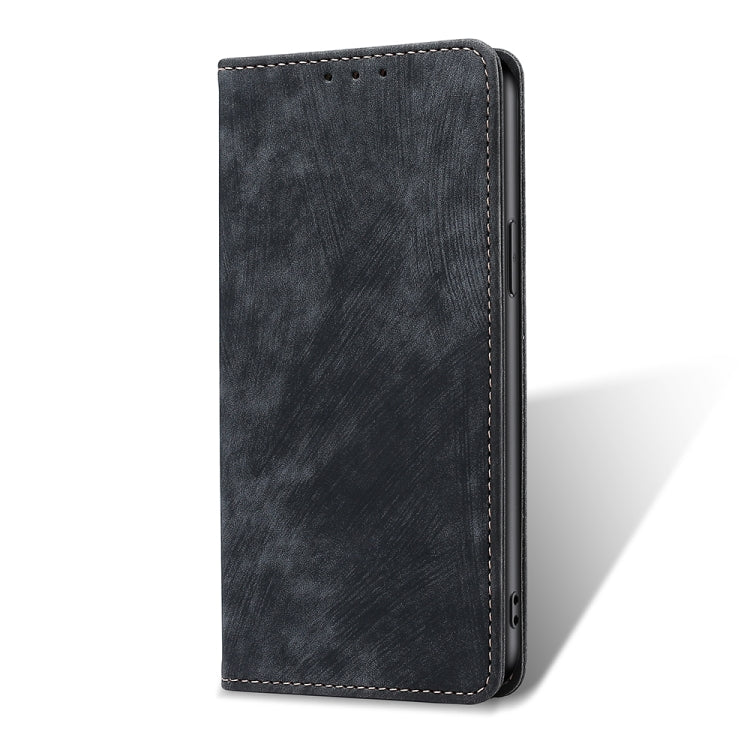RFID Anti-theft Brush Magnetic Leather Phone Case, For OPPO A17, For Realme C33 4G, For vivo V25 5G/V25e 5G, For vivo Y16 4G/Y02s 4G, For Sharp Aquos sense7 Plus, For Xiaomi Civi 2 5G, For Xiaomi Poco M5 4G