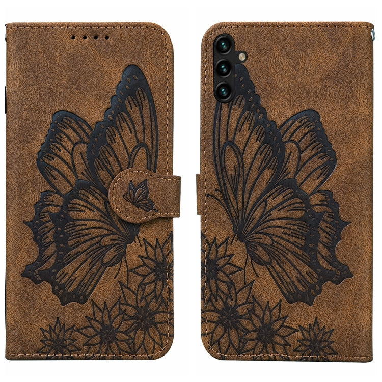 Retro Skin Feel Butterflies Embossing Horizontal Flip Leather Phone Case, For Samsung Galaxy A04, For Samsung Galaxy A14 5G, For Samsung Galaxy A23E, For Samsung Galaxy S23 5G, For Samsung Galaxy S23+ 5G, For Samsung Galaxy S23 Ultra 5G, For OPPO A17  ...