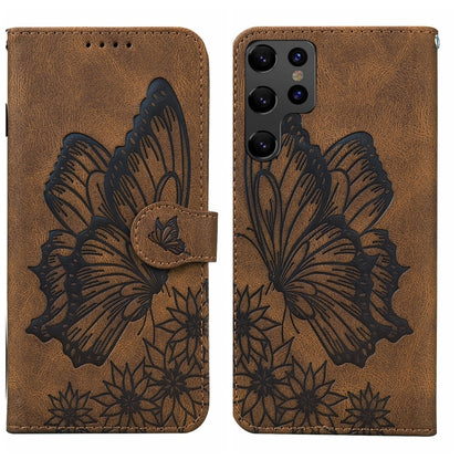 Retro Skin Feel Butterflies Embossing Horizontal Flip Leather Phone Case, For Samsung Galaxy A04, For Samsung Galaxy A14 5G, For Samsung Galaxy A23E, For Samsung Galaxy S23 5G, For Samsung Galaxy S23+ 5G, For Samsung Galaxy S23 Ultra 5G, For OPPO A17  ...