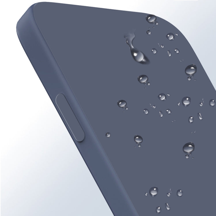 Dark blue imitation liquid silicone phone case with water-droplet pattern