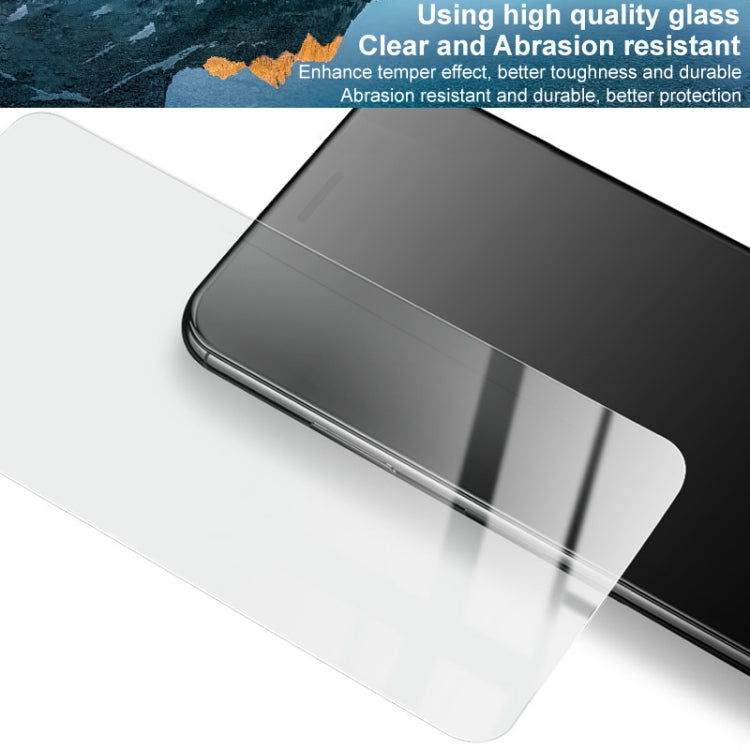 Tempered glass screen protector film corner close-up, clear and smooth