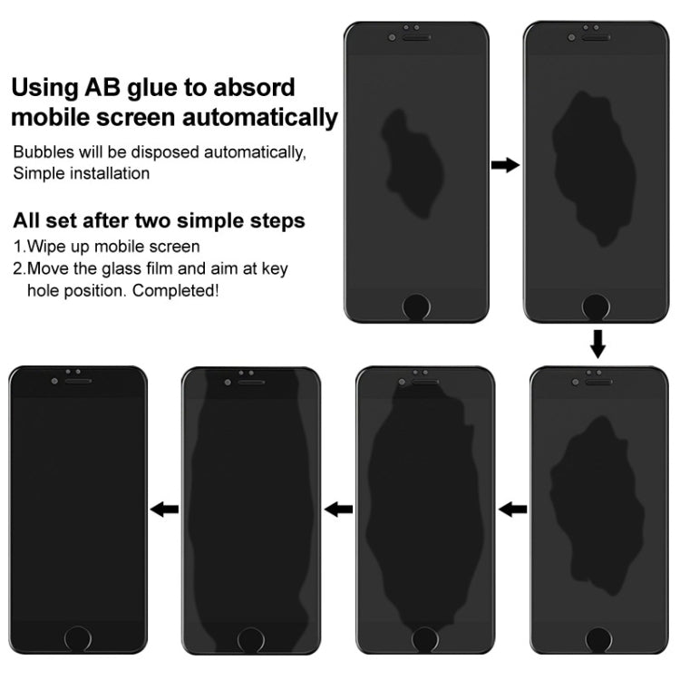 Tempered glass screen protector film installation steps on smartphone screens