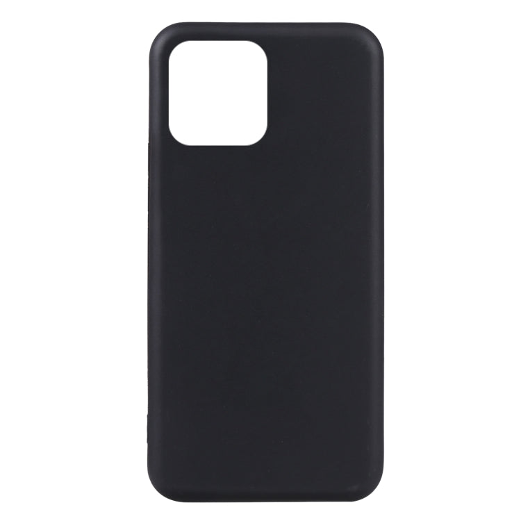 Black TPU phone case with top square cutout for port and buttons
