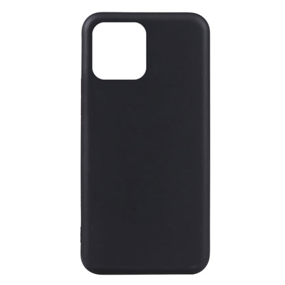 Black TPU phone case with top square cutout for port and buttons