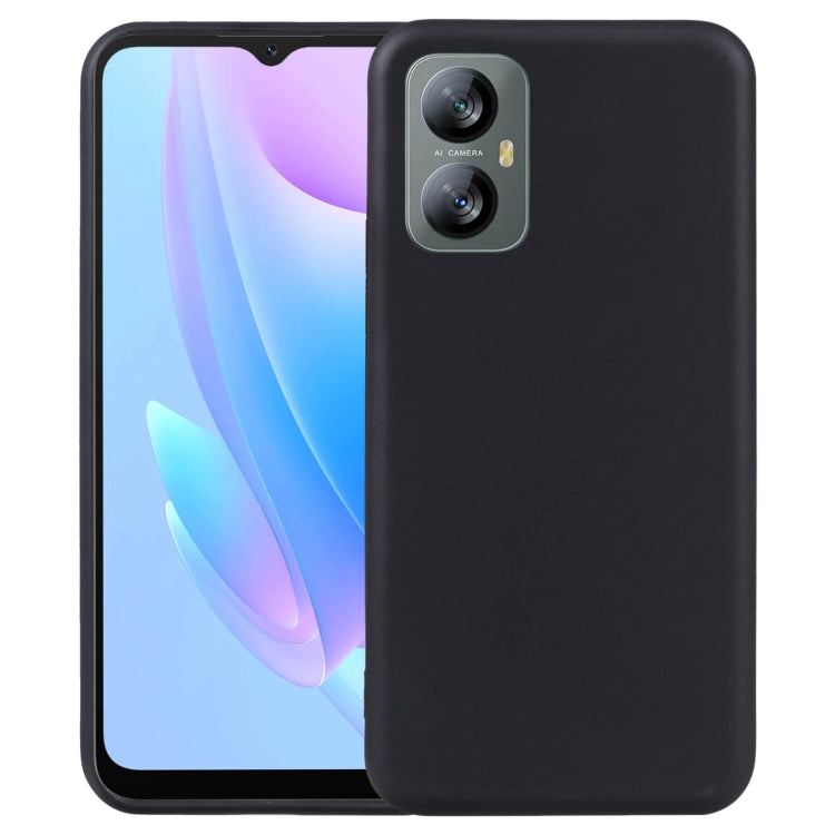 Black TPU phone case with camera cutout and raised edge