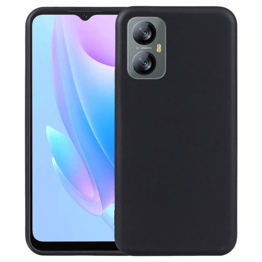 Black TPU phone case with camera cutout and raised edge