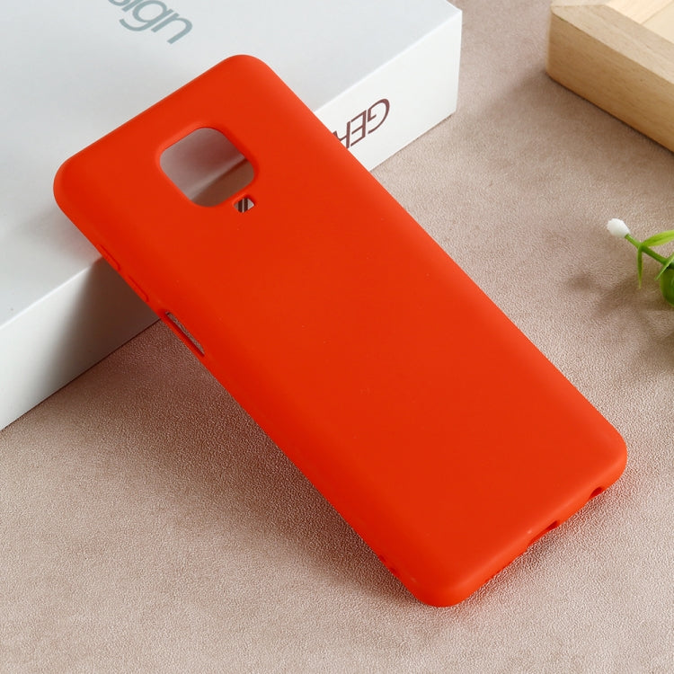 Orange red liquid silicone phone protective cover with full cutouts for camera and ports