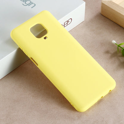 Yellow liquid silicone phone protective cover with full cutouts for camera and ports