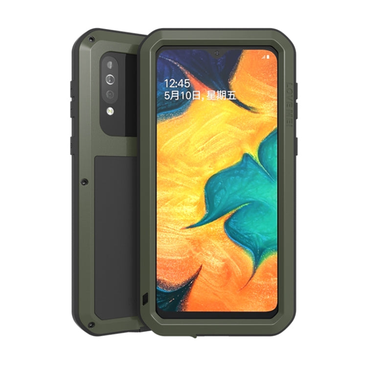 Dark gray rugged phone case with clear front cover and camera cutouts
