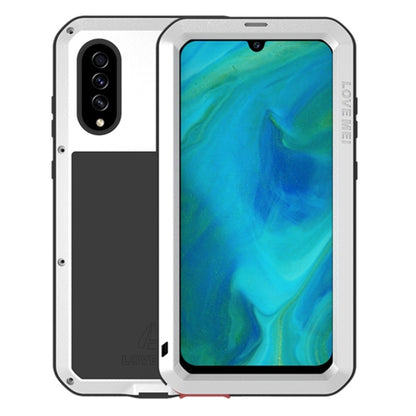 Silver shockproof, waterproof phone case with reinforced corners