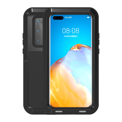 Black shockproof waterproof phone case with front cutouts and raised bezel
