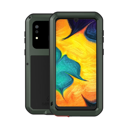Army green metal shockproof waterproof phone case with dustproof protective frame