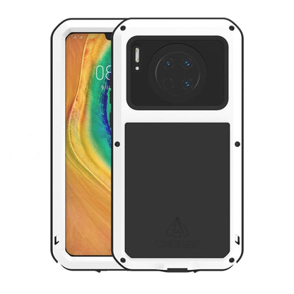 White protective phone case, dual-panel design with port openings and camera shield