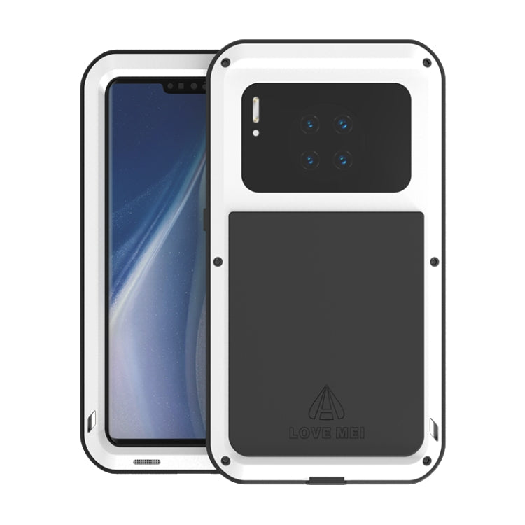 White shockproof phone case with camera shield and full front screen cover